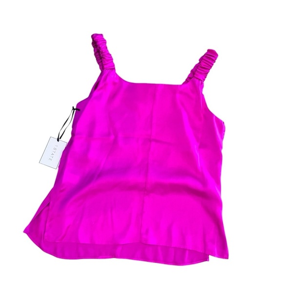 NWT 1. State Hot Pink Satin Tank Cami XS - Picture 3 of 6